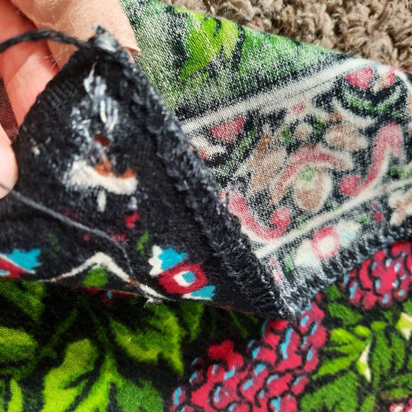 Vtg Velvet Wall Hanging Tapestry Rug Deer Elk 53x39 By Alden.T.C Made in Turkey - Picture 6 of 7